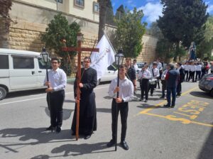 religious procession at school